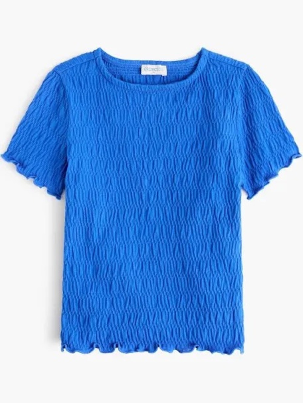 **NWT** J Crew- Crewcuts Royal Blue Short Sleeve Textured Tee